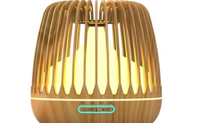 500ml 4-in-1 LED Aromatherapy Oil Diffuser Light Wood