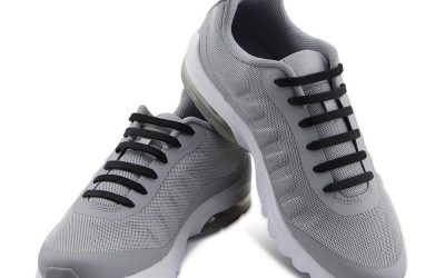 Casual Elastic Silicone No-Tie Shoelaces Black