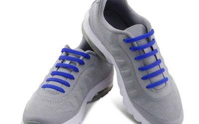 Casual Elastic Silicone No-Tie Shoelaces Blue