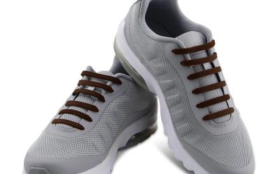 Casual Elastic Silicone No-Tie Shoelaces Brown
