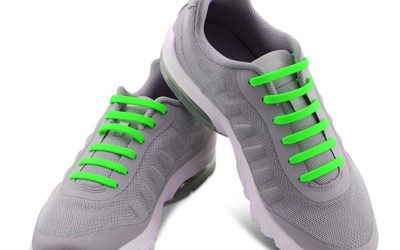 Casual Elastic Silicone No-Tie Shoelaces Green