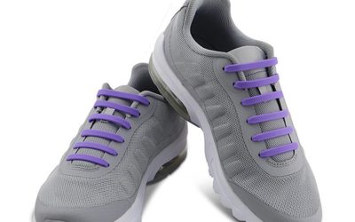 Casual Elastic Silicone No-Tie Shoelaces Purple