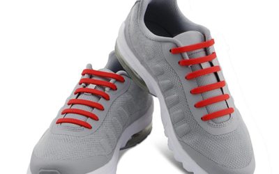 Casual Elastic Silicone No-Tie Shoelaces Red