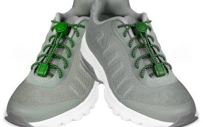 Casual Nylon Lock No-Tie Shoelaces Green