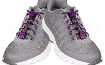 Casual Nylon Lock No-Tie Shoelaces Purple