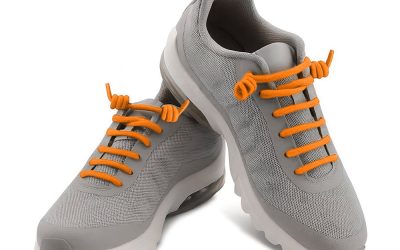 Elastic Curly Spring Spiral No-Tie Shoelaces Orange