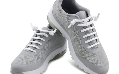 Elastic Curly Spring Spiral No-Tie Shoelaces White