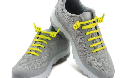 Elastic Curly Spring Spiral No-Tie Shoelaces Yellow