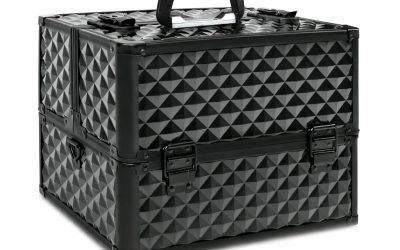 Makeup Case Organiser Travel Aluminium Black Diamond