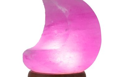 USB Colour Changing Himalayan Salt Lamp Moon