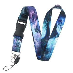 Lanyard Polyester Cruise Travel ID Ocean Dark