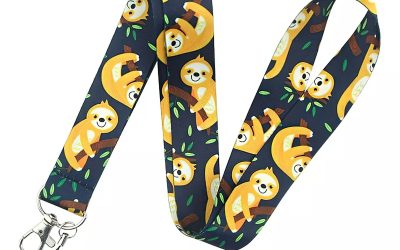 Lanyard Polyester Cruise Travel ID Sloths