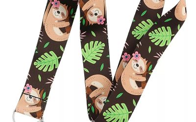 Lanyard Polyester Cruise Travel ID Sloths v2